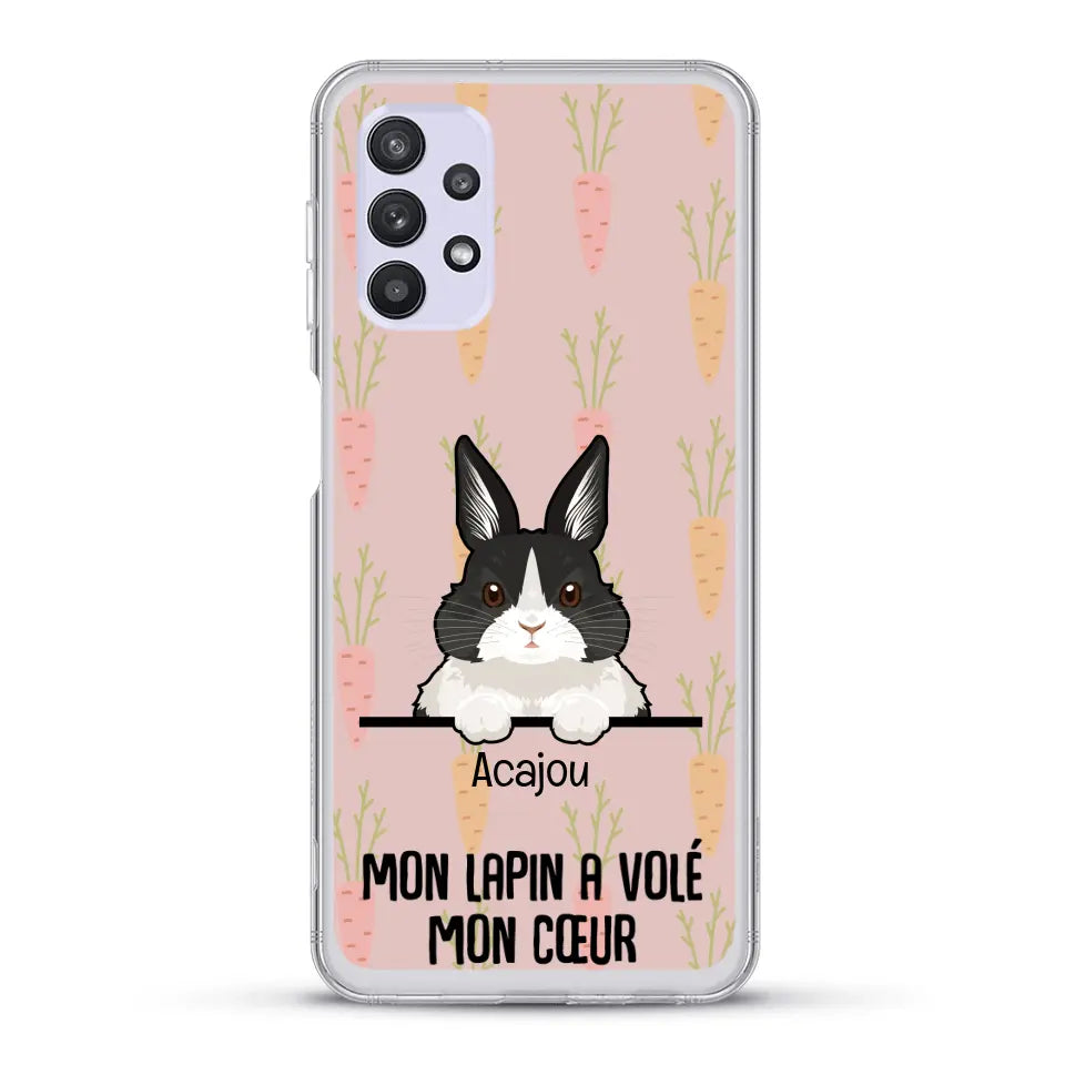 Mon lapin a volé mon cœur - Coque de téléphone personnalisée