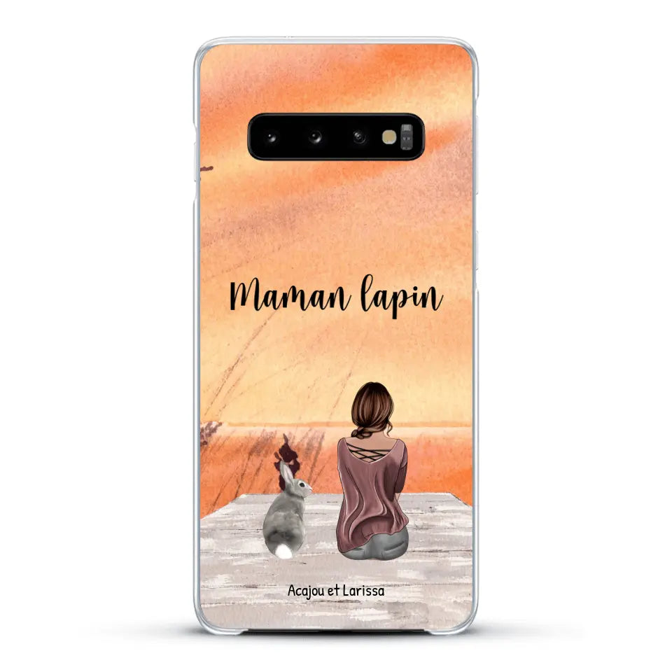 Meilleurs amis avec lapins - Coque de téléphone personnalisée