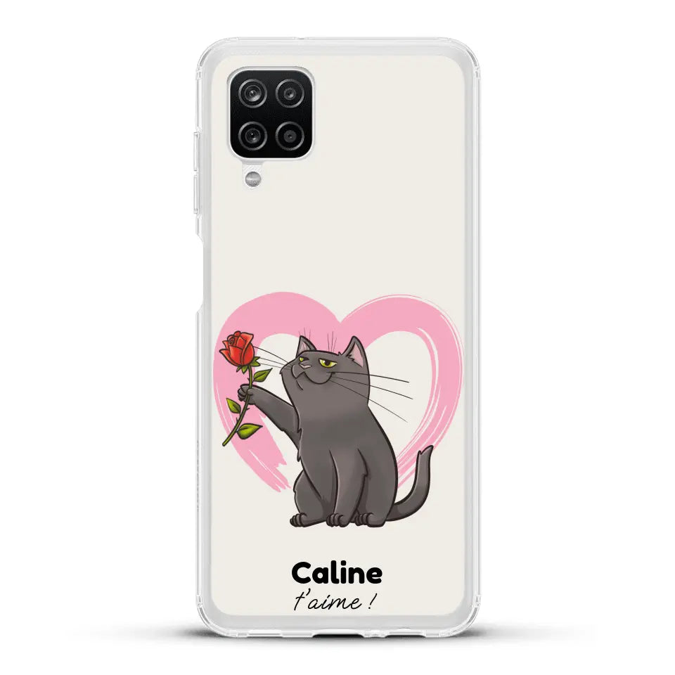 Ton chat t'aime - Coque de téléphone personnalisée