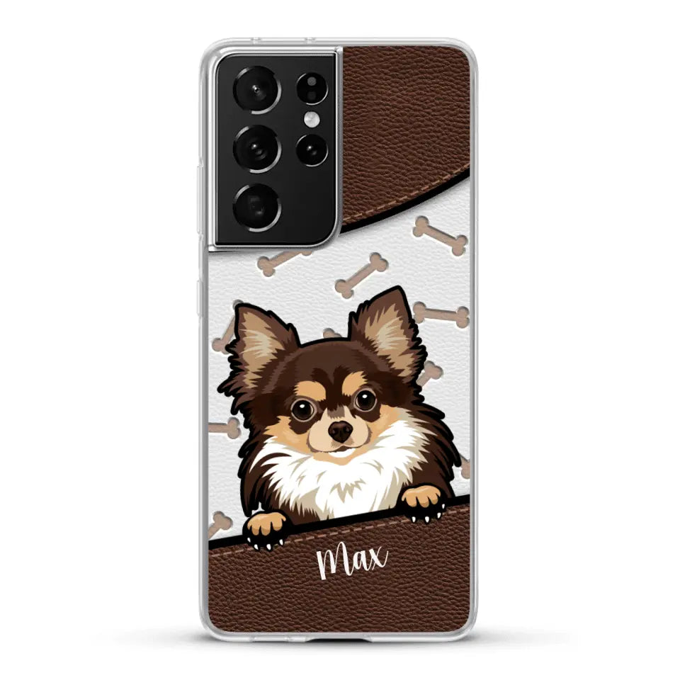 Chiens aspect cuir - Coque de téléphone personnalisée