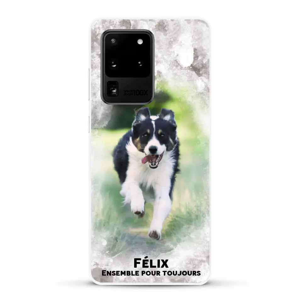 Cadre aquarelle - Coque de téléphone personnalisée