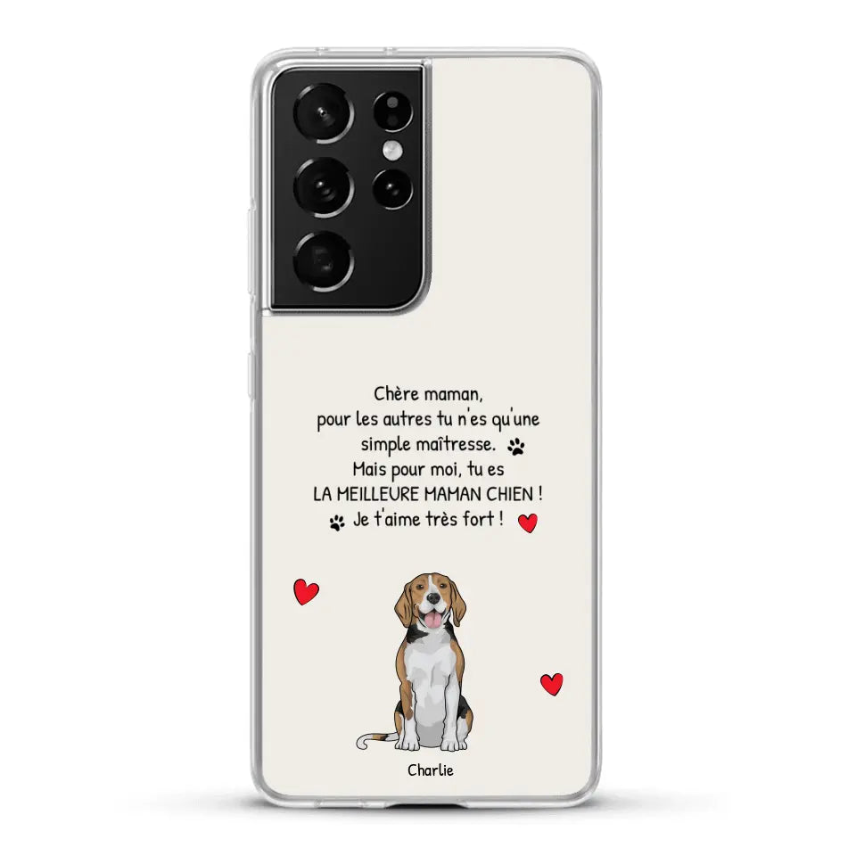 Meilleure maman chien du monde - Coque de téléphone personnalisée