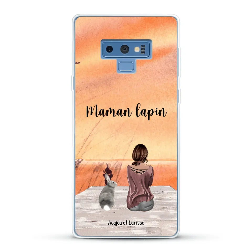 Meilleurs amis avec lapins - Coque de téléphone personnalisée