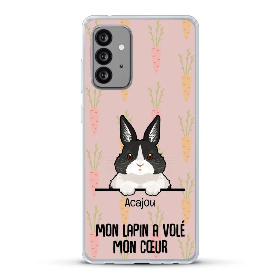 Mon lapin a volé mon cœur - Coque de téléphone personnalisée