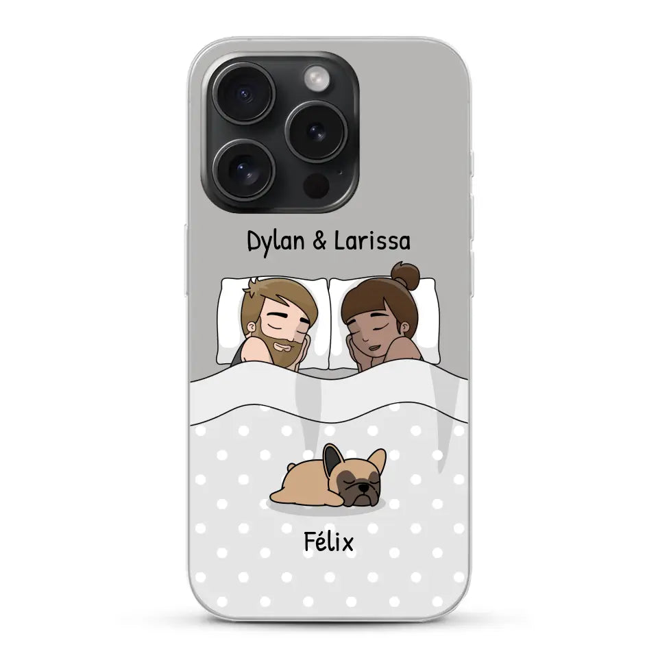 Câlins avec nos amis à poils - Coque de téléphone personnalisée