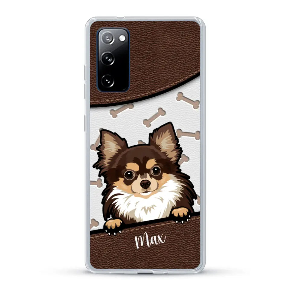 Chiens aspect cuir - Coque de téléphone personnalisée