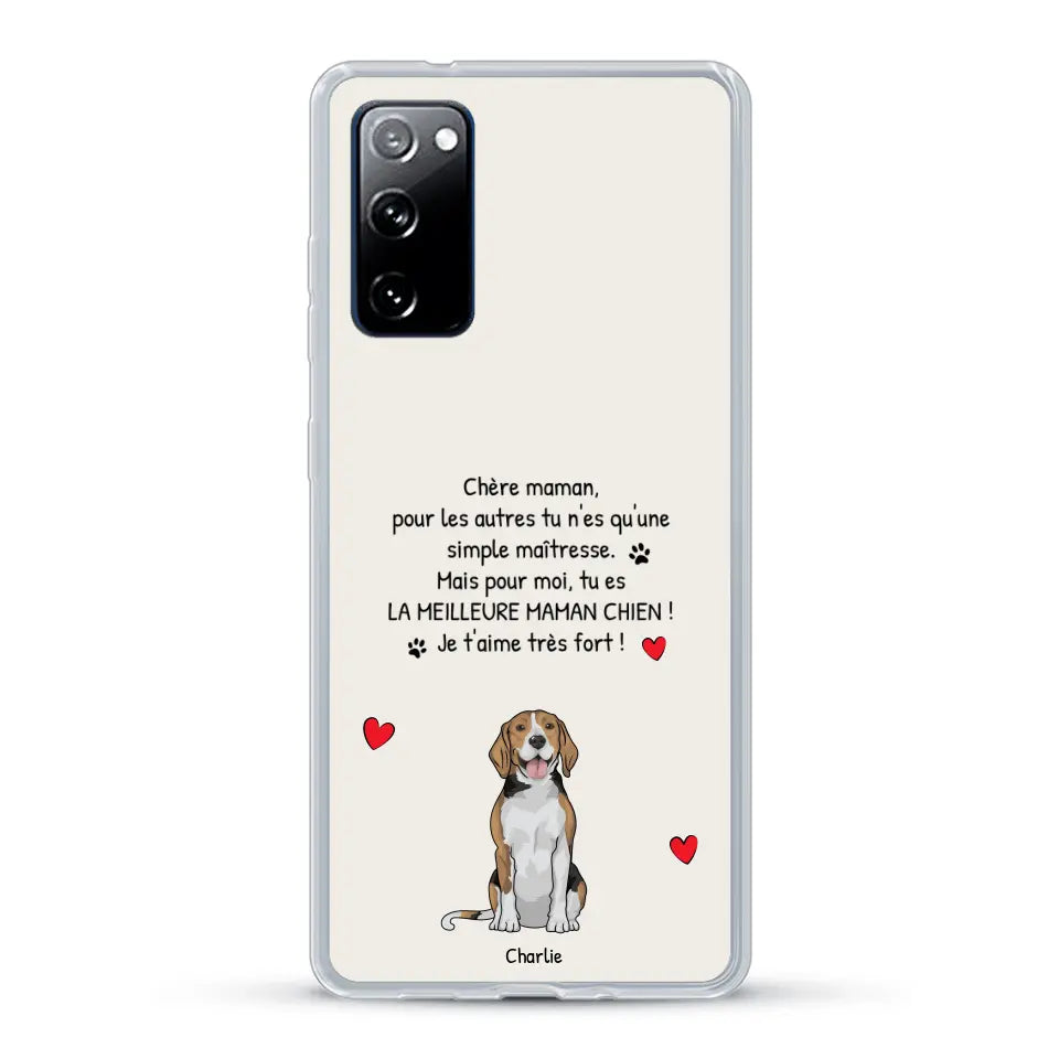 Meilleure maman chien du monde - Coque de téléphone personnalisée