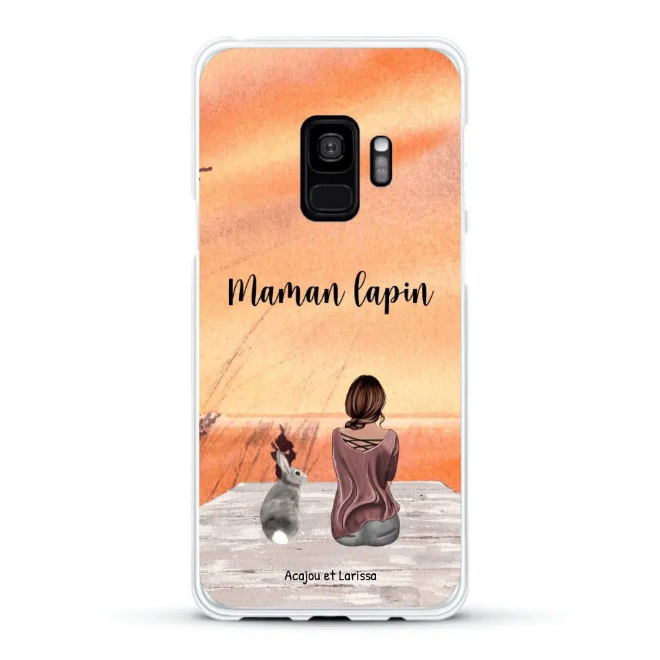 Meilleurs amis avec lapins - Coque de téléphone personnalisée