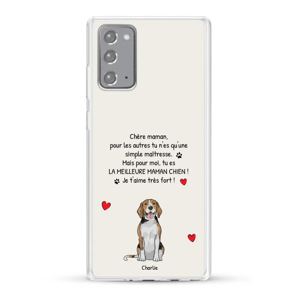 Meilleure maman chien du monde - Coque de téléphone personnalisée