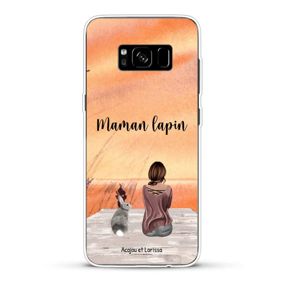 Meilleurs amis avec lapins - Coque de téléphone personnalisée