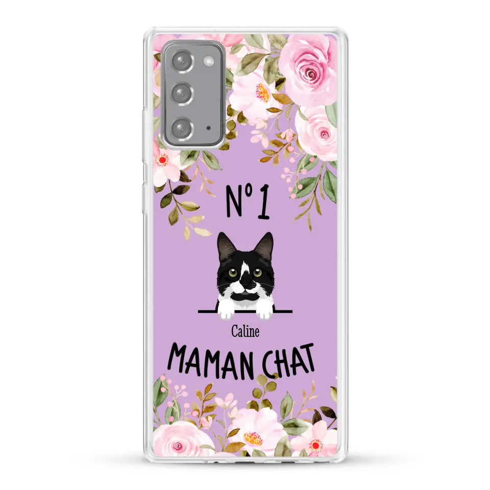 Maman chat N° 1 - Coque de téléphone personnalisée