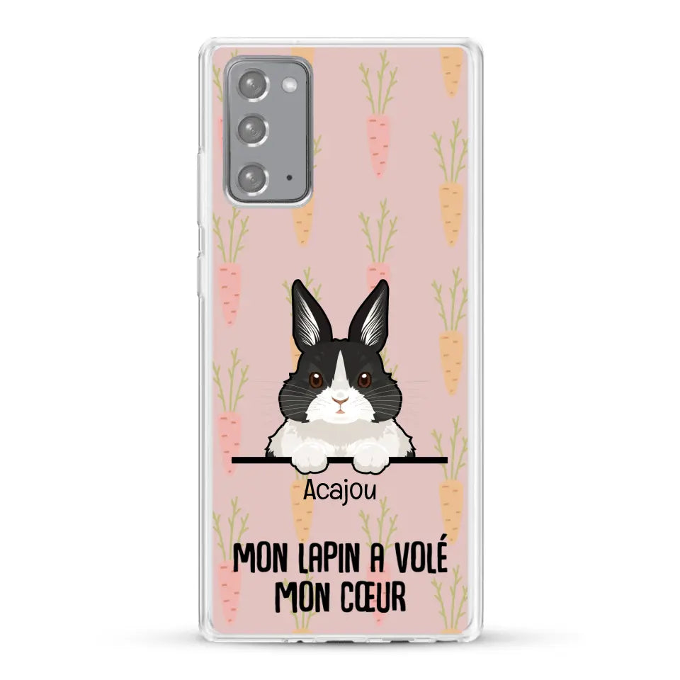 Mon lapin a volé mon cœur - Coque de téléphone personnalisée