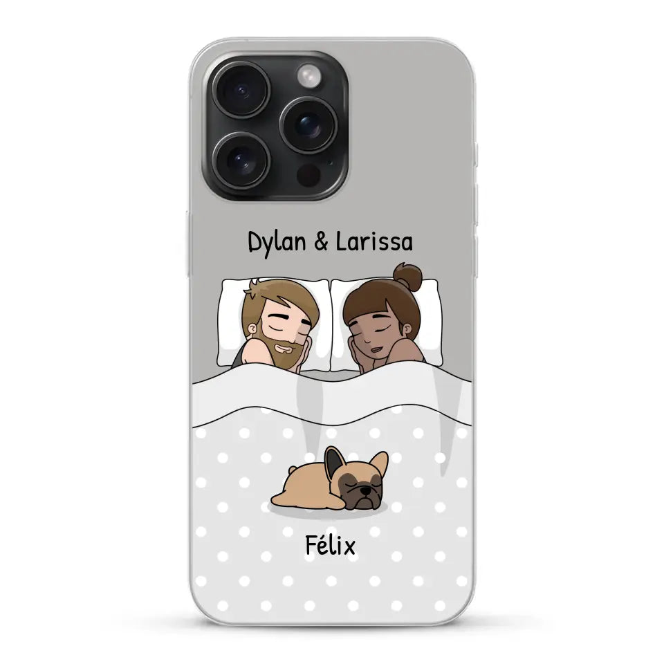 Câlins avec nos amis à poils - Coque de téléphone personnalisée