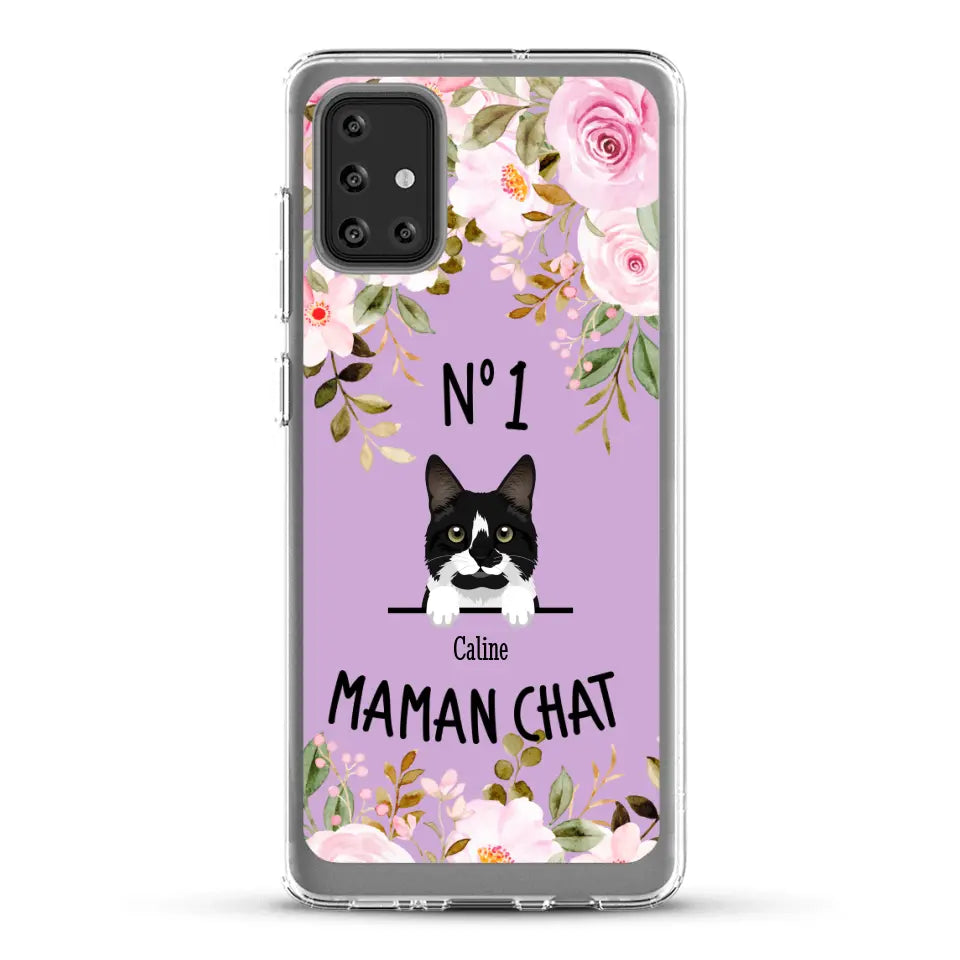 Maman chat N° 1 - Coque de téléphone personnalisée