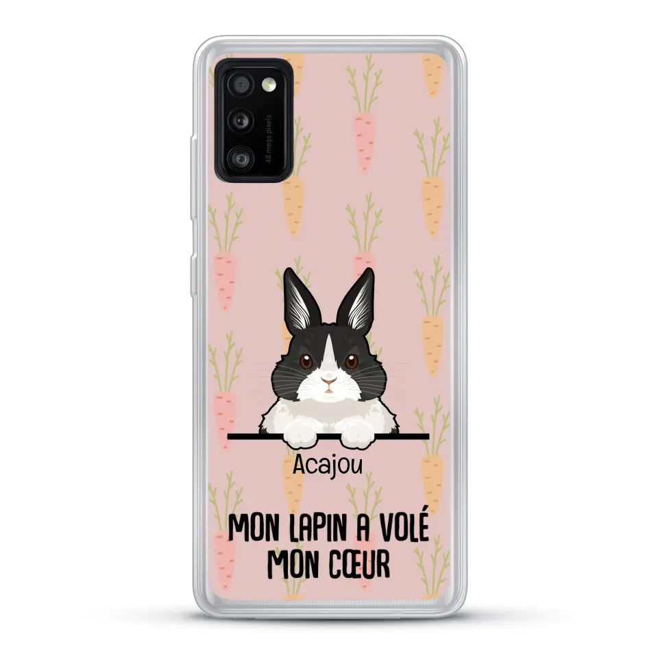 Mon lapin a volé mon cœur - Coque de téléphone personnalisée