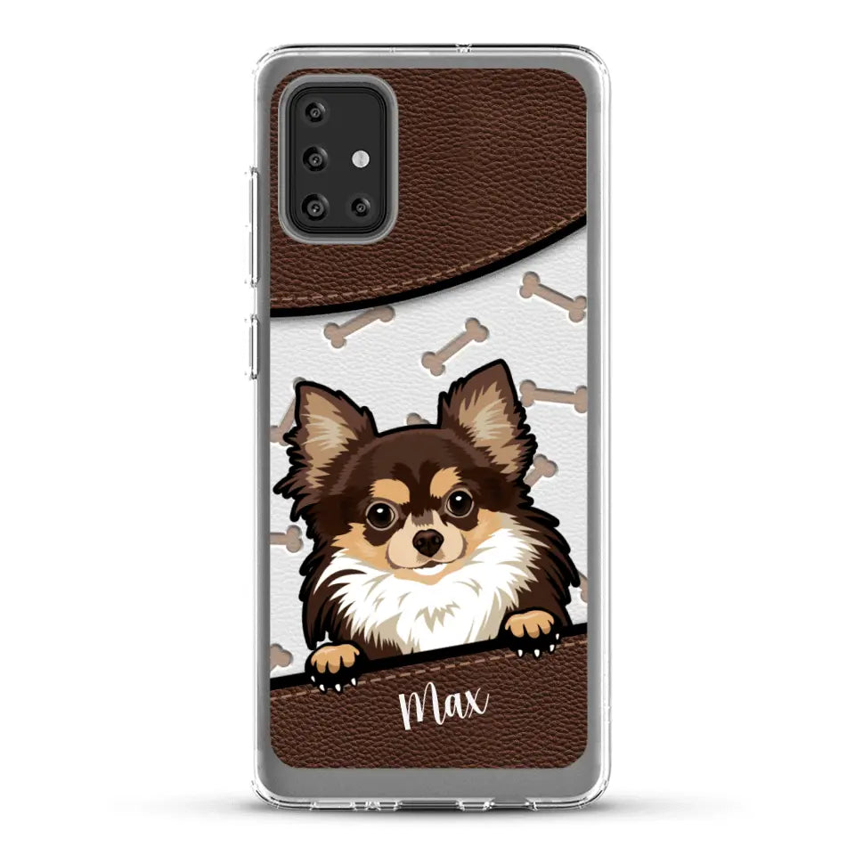 Chiens aspect cuir - Coque de téléphone personnalisée