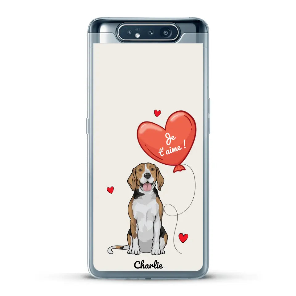 Chien avec ballon - Coque de téléphone personnalisée