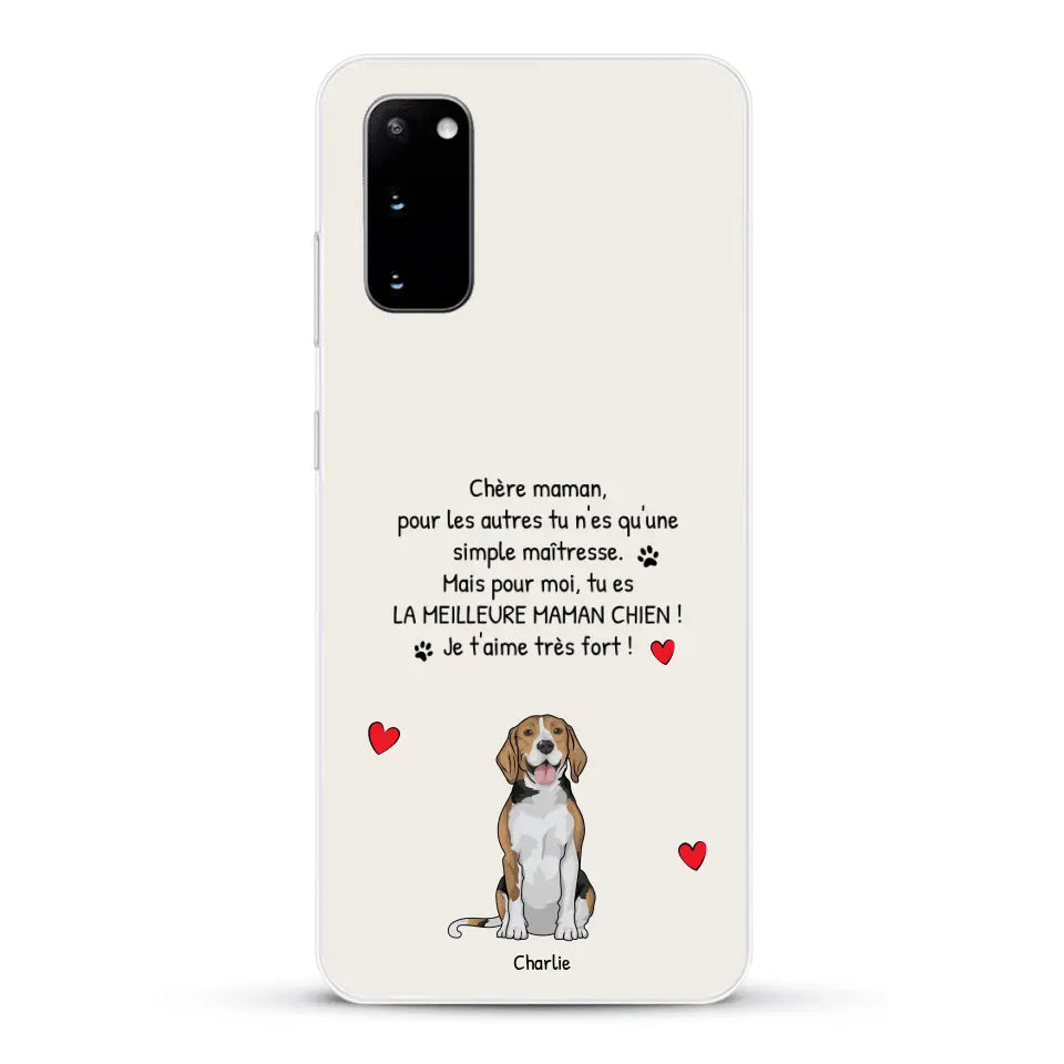 Meilleure maman chien du monde - Coque de téléphone personnalisée