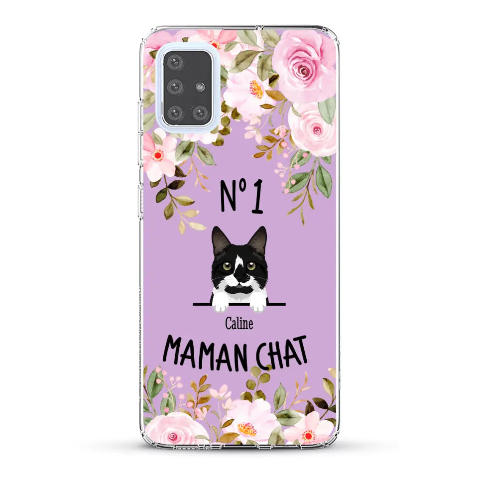 Maman chat N° 1 - Coque de téléphone personnalisée