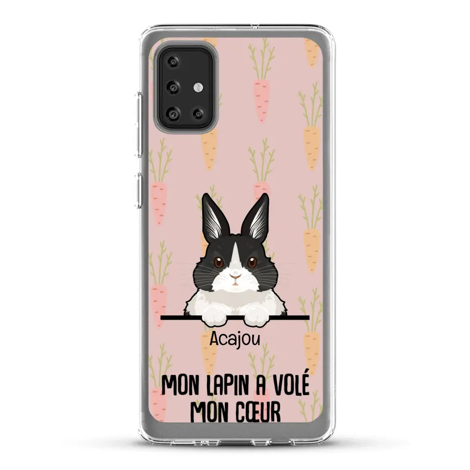 Mon lapin a volé mon cœur - Coque de téléphone personnalisée