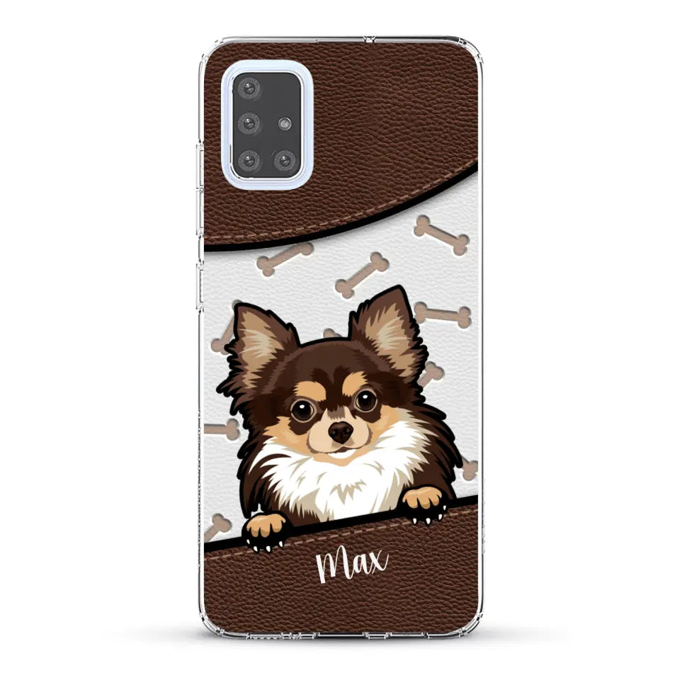 Chiens aspect cuir - Coque de téléphone personnalisée