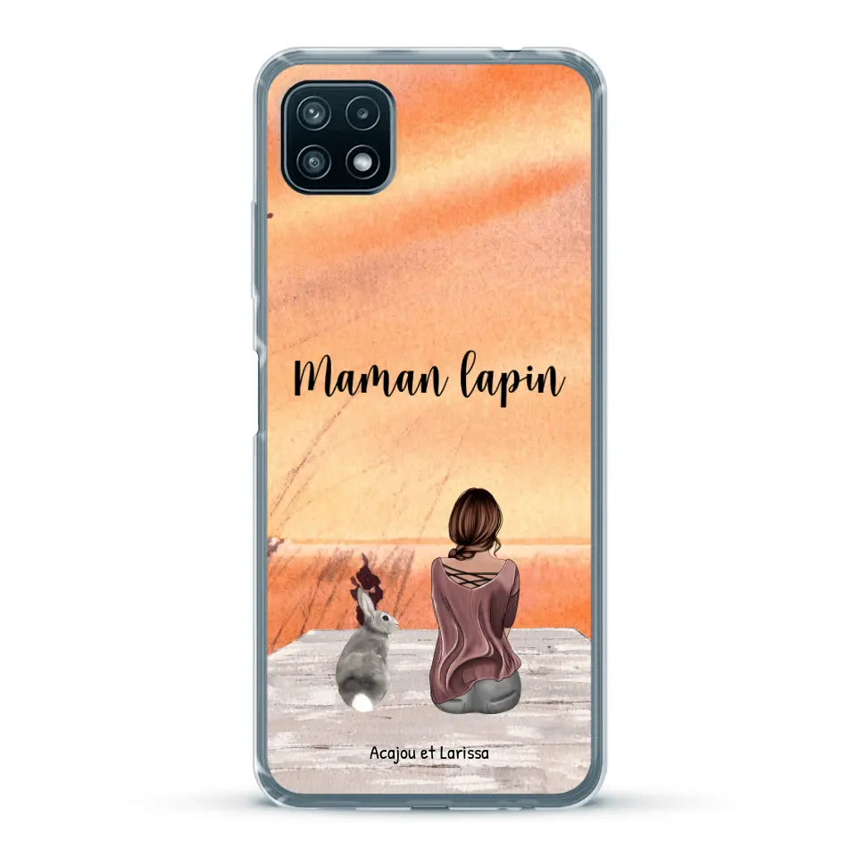 Meilleurs amis avec lapins - Coque de téléphone personnalisée