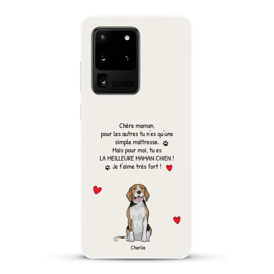 Meilleure maman chien du monde - Coque de téléphone personnalisée