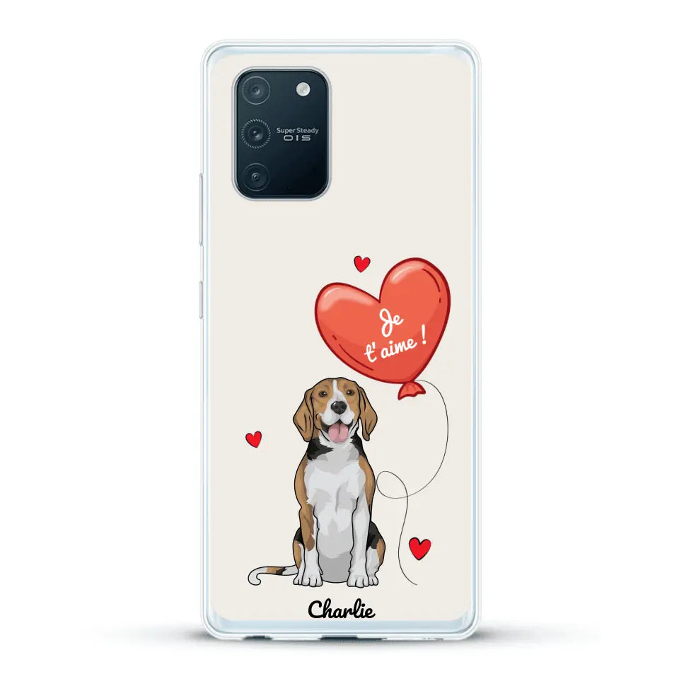 Chien avec ballon - Coque de téléphone personnalisée