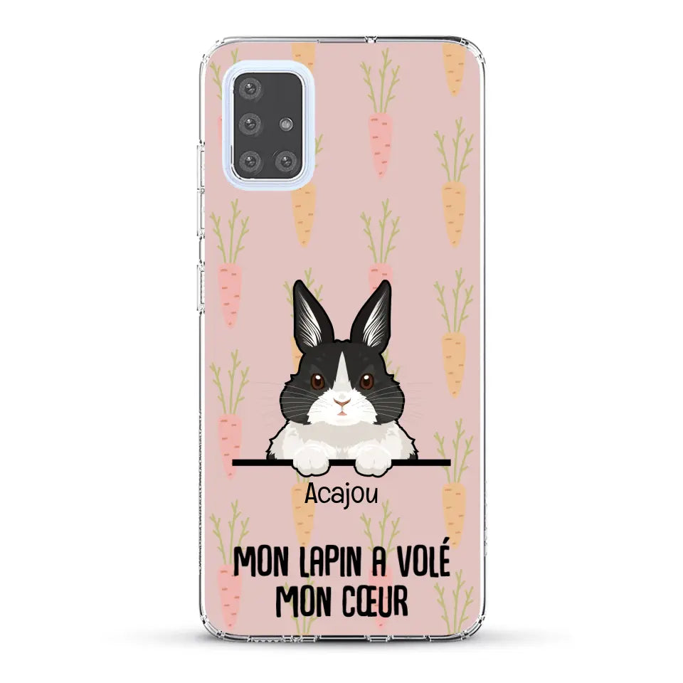Mon lapin a volé mon cœur - Coque de téléphone personnalisée