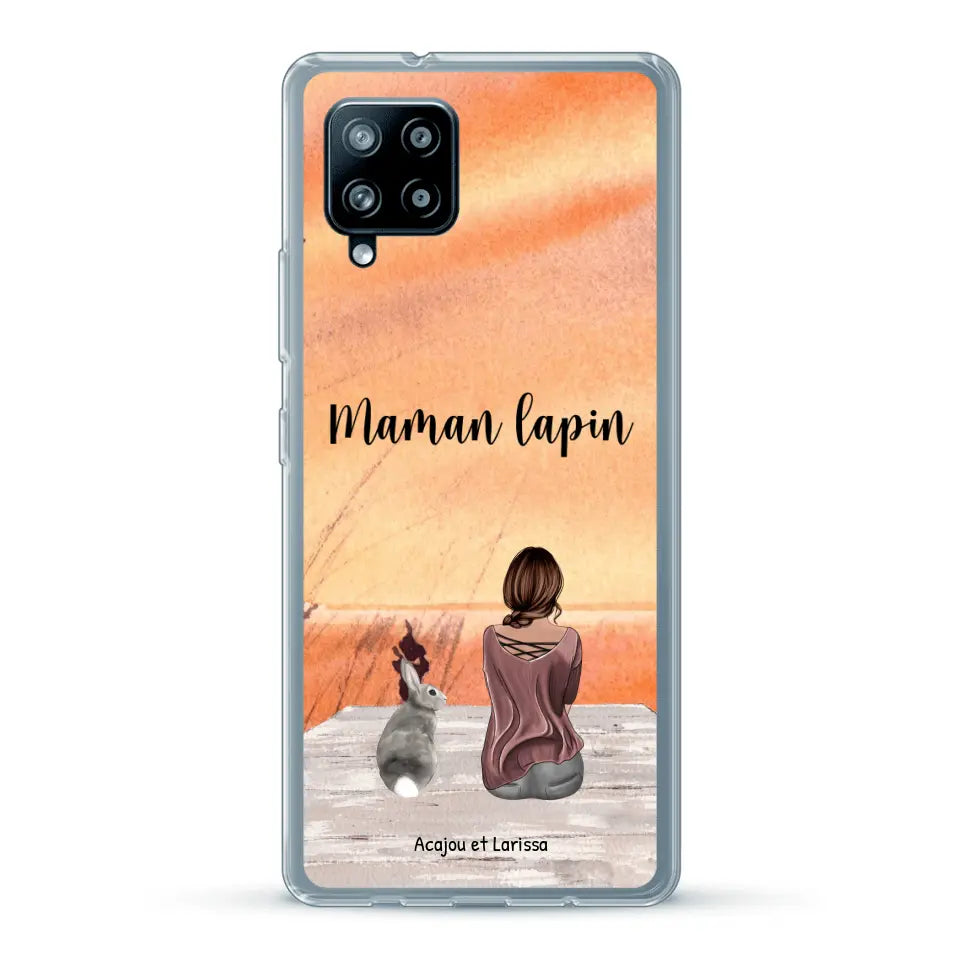 Meilleurs amis avec lapins - Coque de téléphone personnalisée