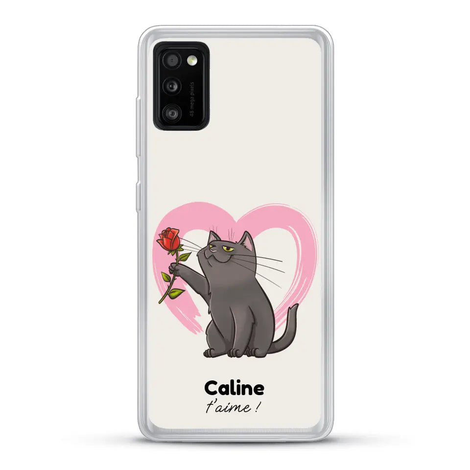 Ton chat t'aime - Coque de téléphone personnalisée