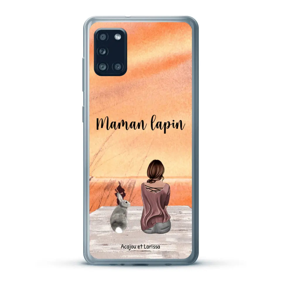 Meilleurs amis avec lapins - Coque de téléphone personnalisée