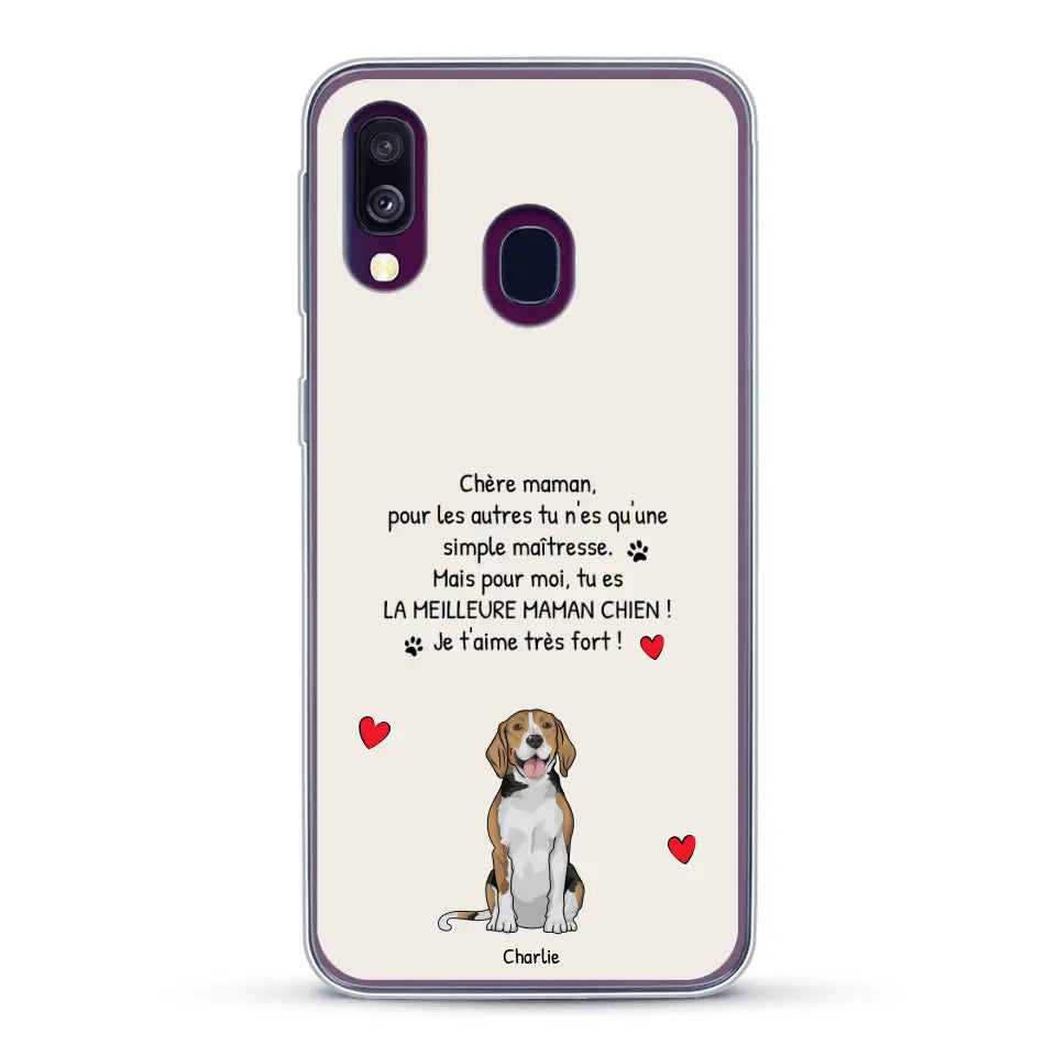 Meilleure maman chien du monde - Coque de téléphone personnalisée