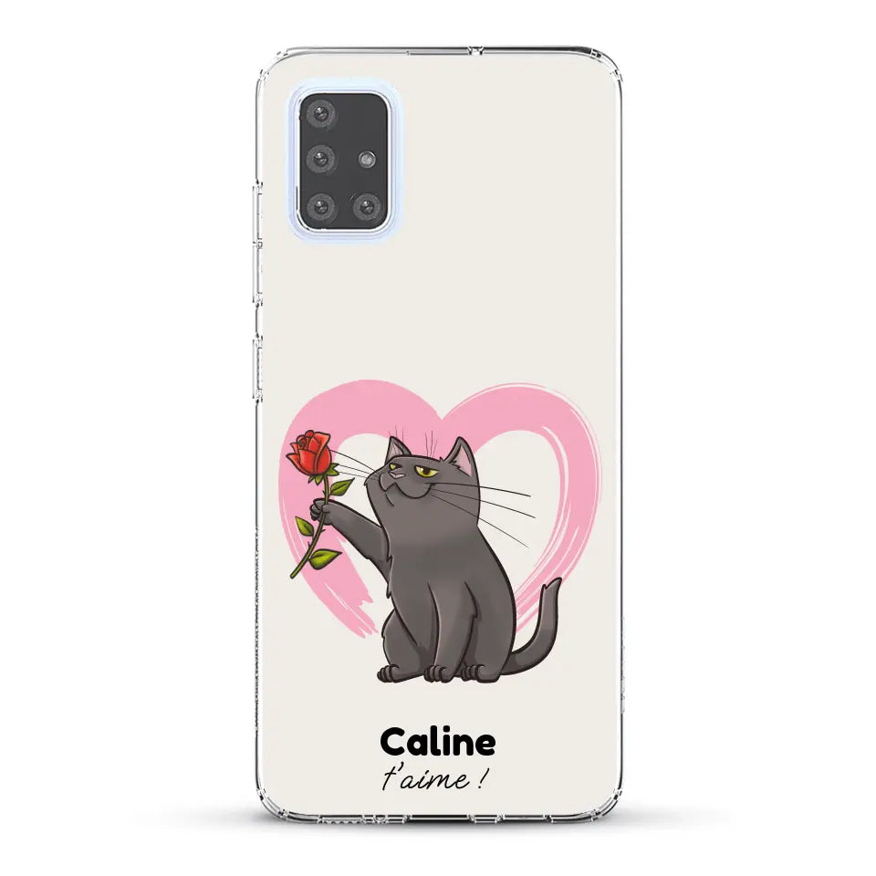 Ton chat t'aime - Coque de téléphone personnalisée