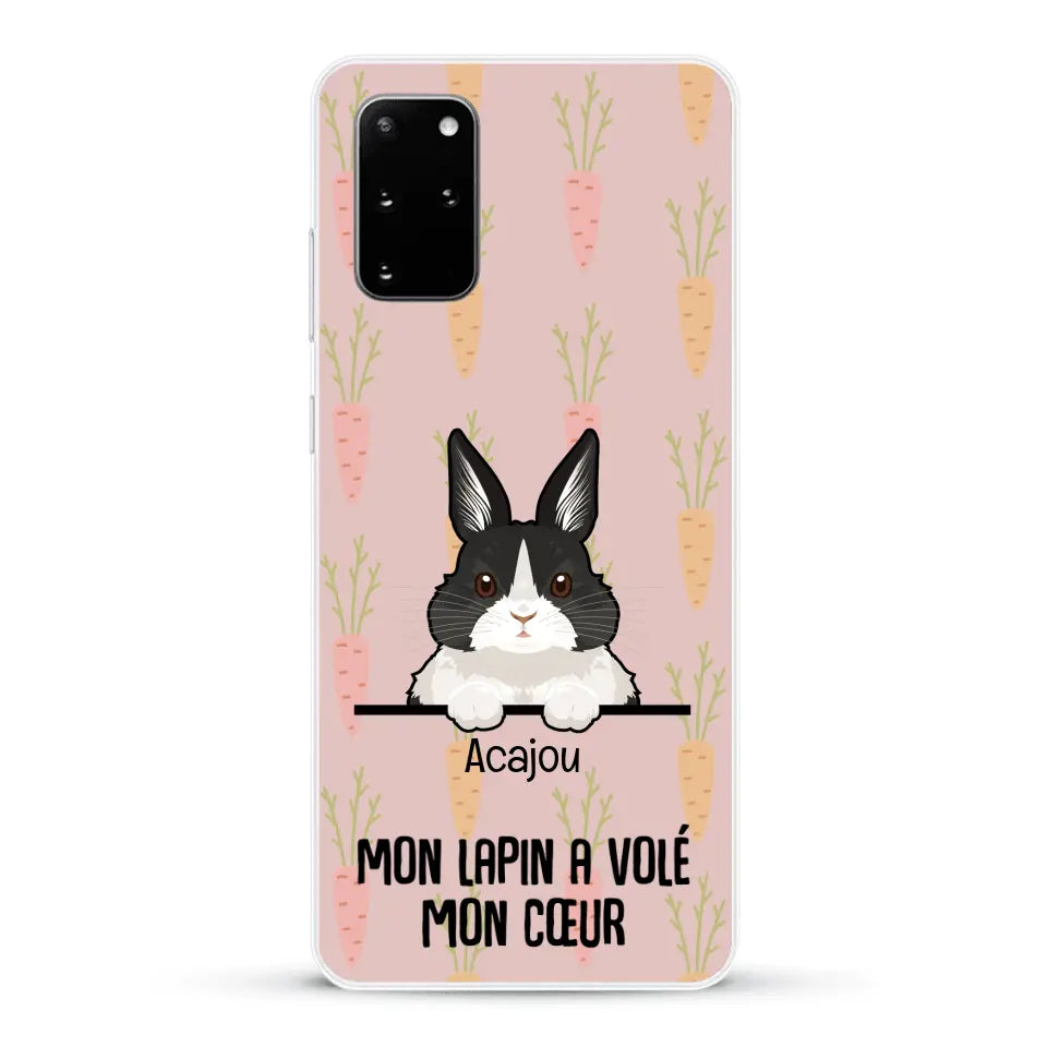 Mon lapin a volé mon cœur - Coque de téléphone personnalisée