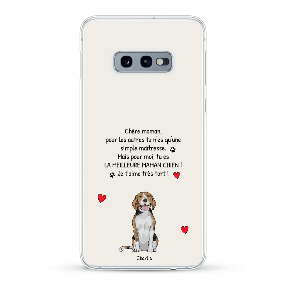 Meilleure maman chien du monde - Coque de téléphone personnalisée