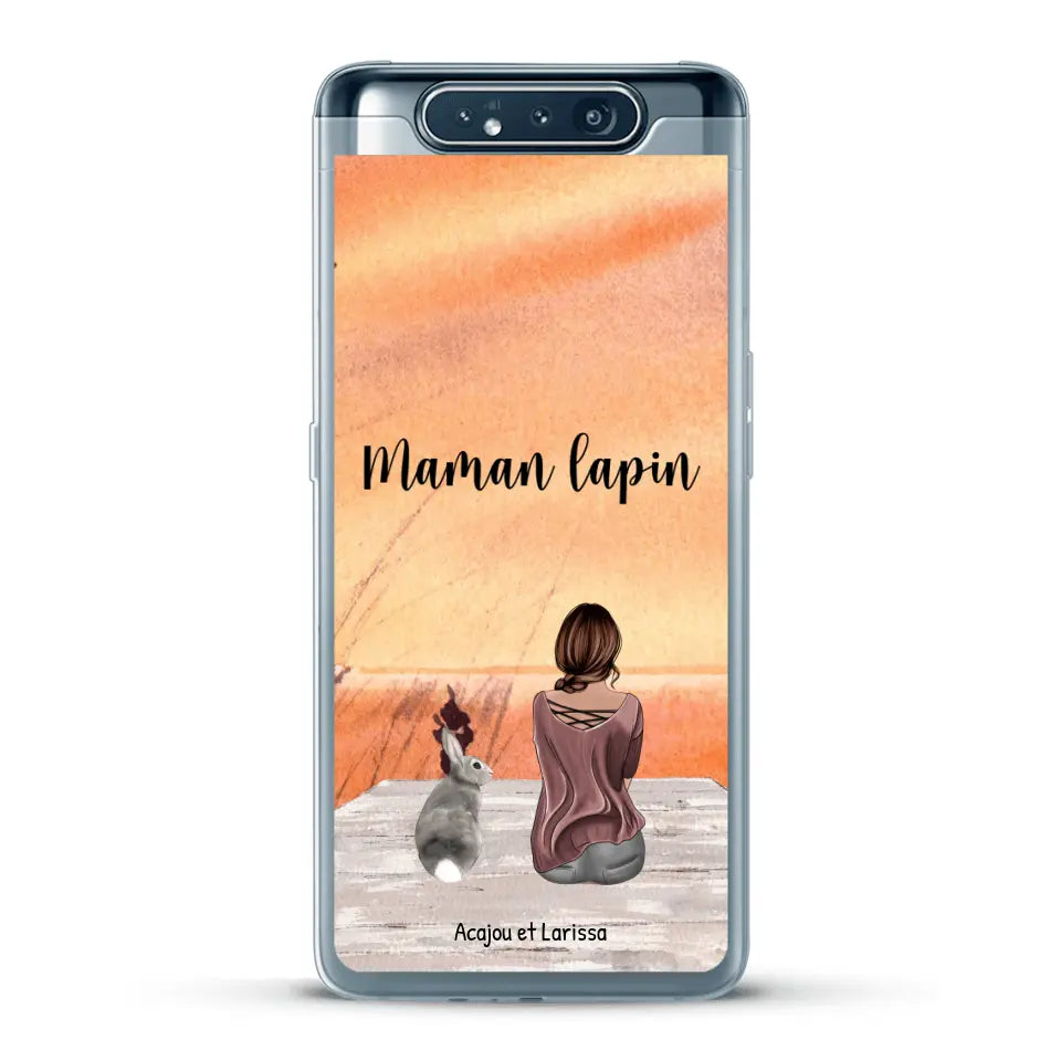 Meilleurs amis avec lapins - Coque de téléphone personnalisée