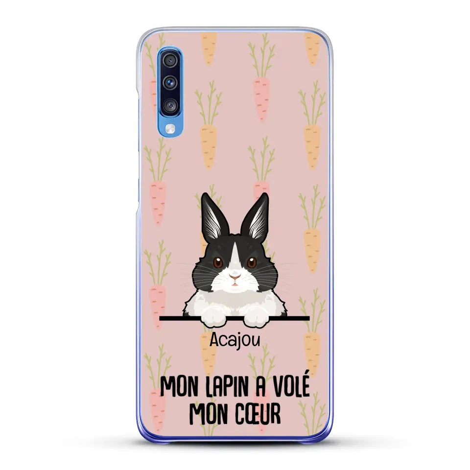 Mon lapin a volé mon cœur - Coque de téléphone personnalisée