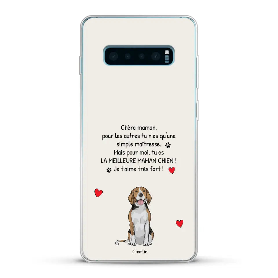 Meilleure maman chien du monde - Coque de téléphone personnalisée