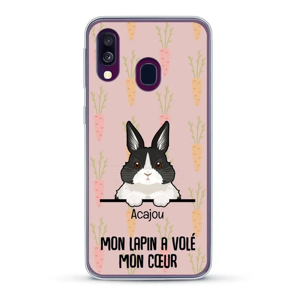 Mon lapin a volé mon cœur - Coque de téléphone personnalisée