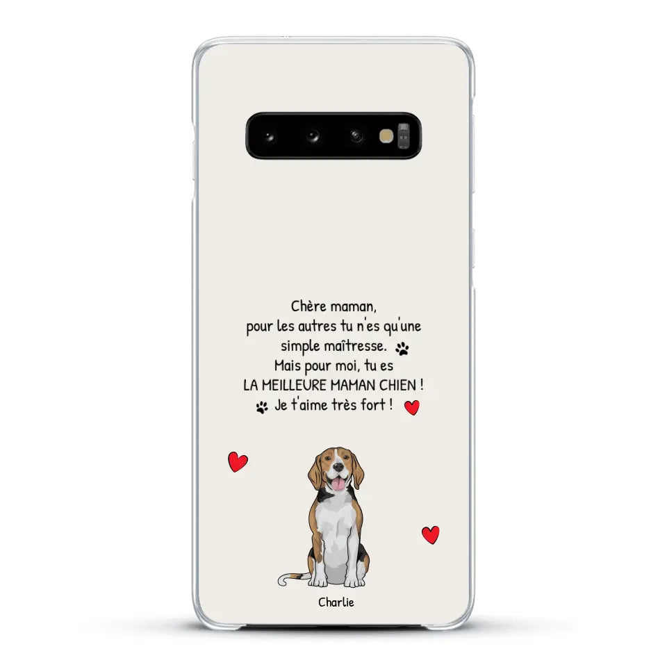 Meilleure maman chien du monde - Coque de téléphone personnalisée