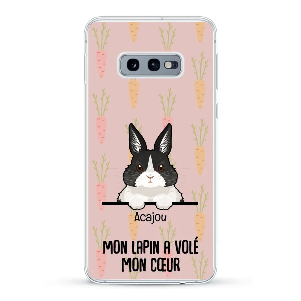 Mon lapin a volé mon cœur - Coque de téléphone personnalisée