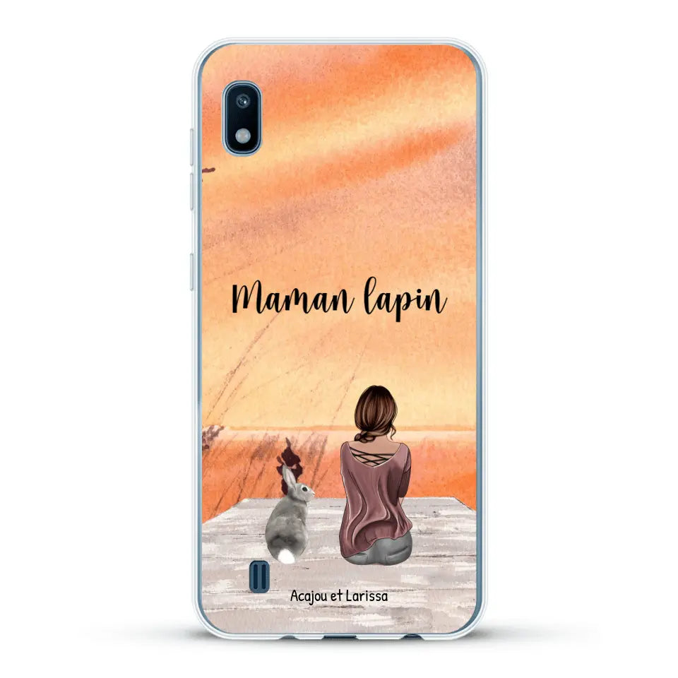 Meilleurs amis avec lapins - Coque de téléphone personnalisée