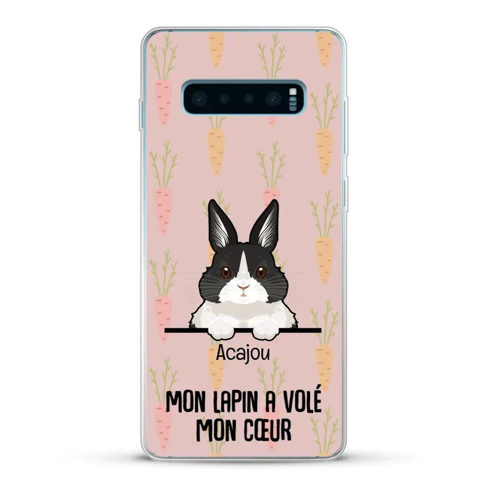 Mon lapin a volé mon cœur - Coque de téléphone personnalisée