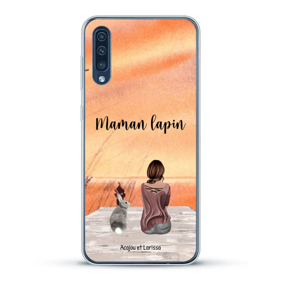 Meilleurs amis avec lapins - Coque de téléphone personnalisée