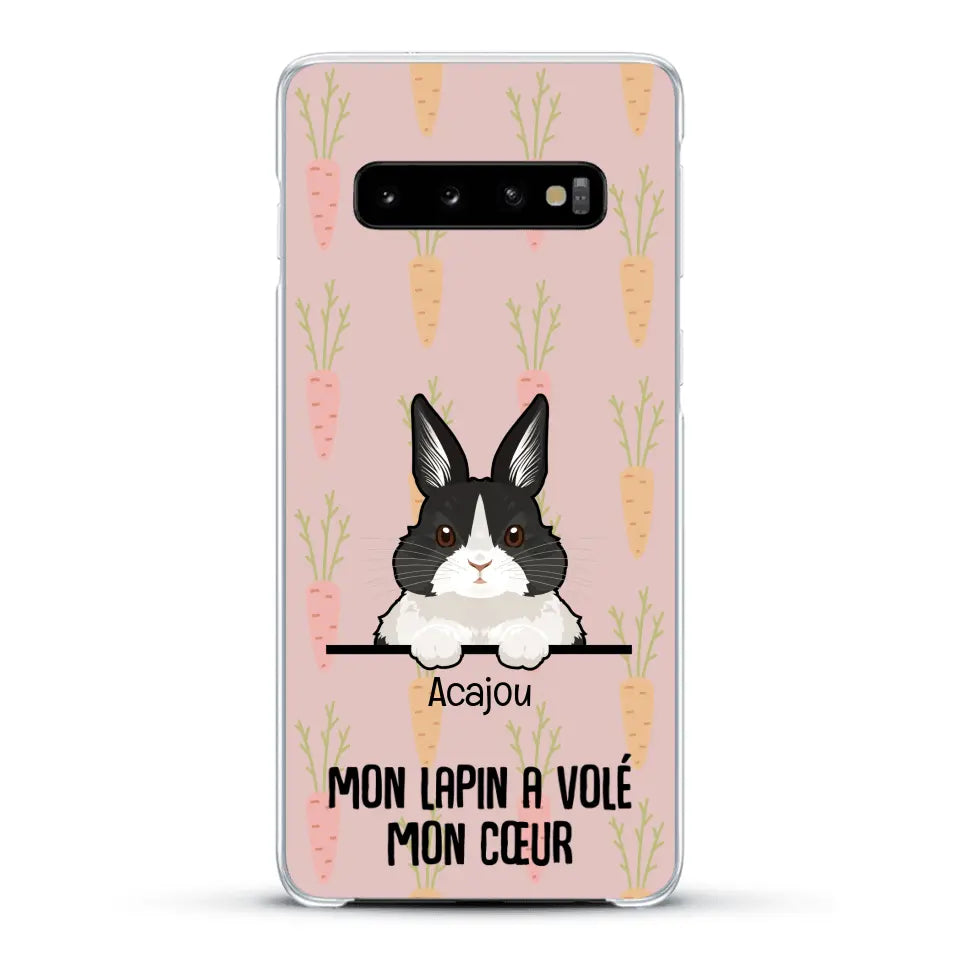 Mon lapin a volé mon cœur - Coque de téléphone personnalisée