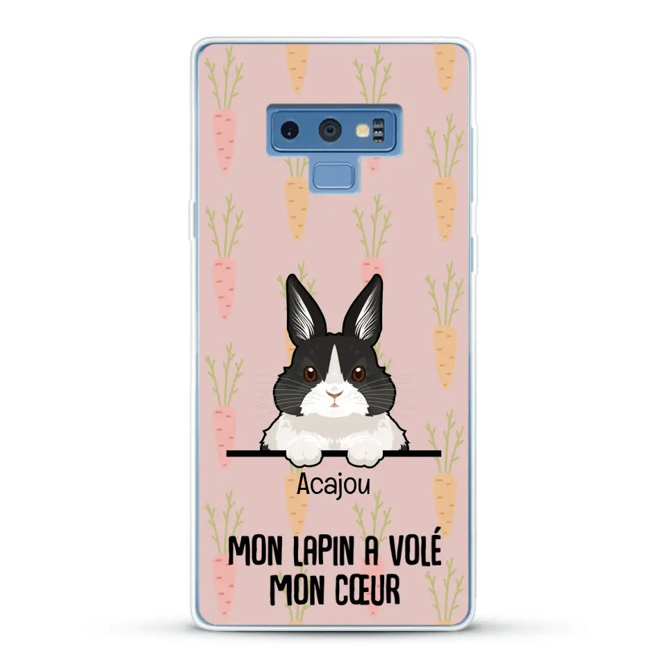 Mon lapin a volé mon cœur - Coque de téléphone personnalisée