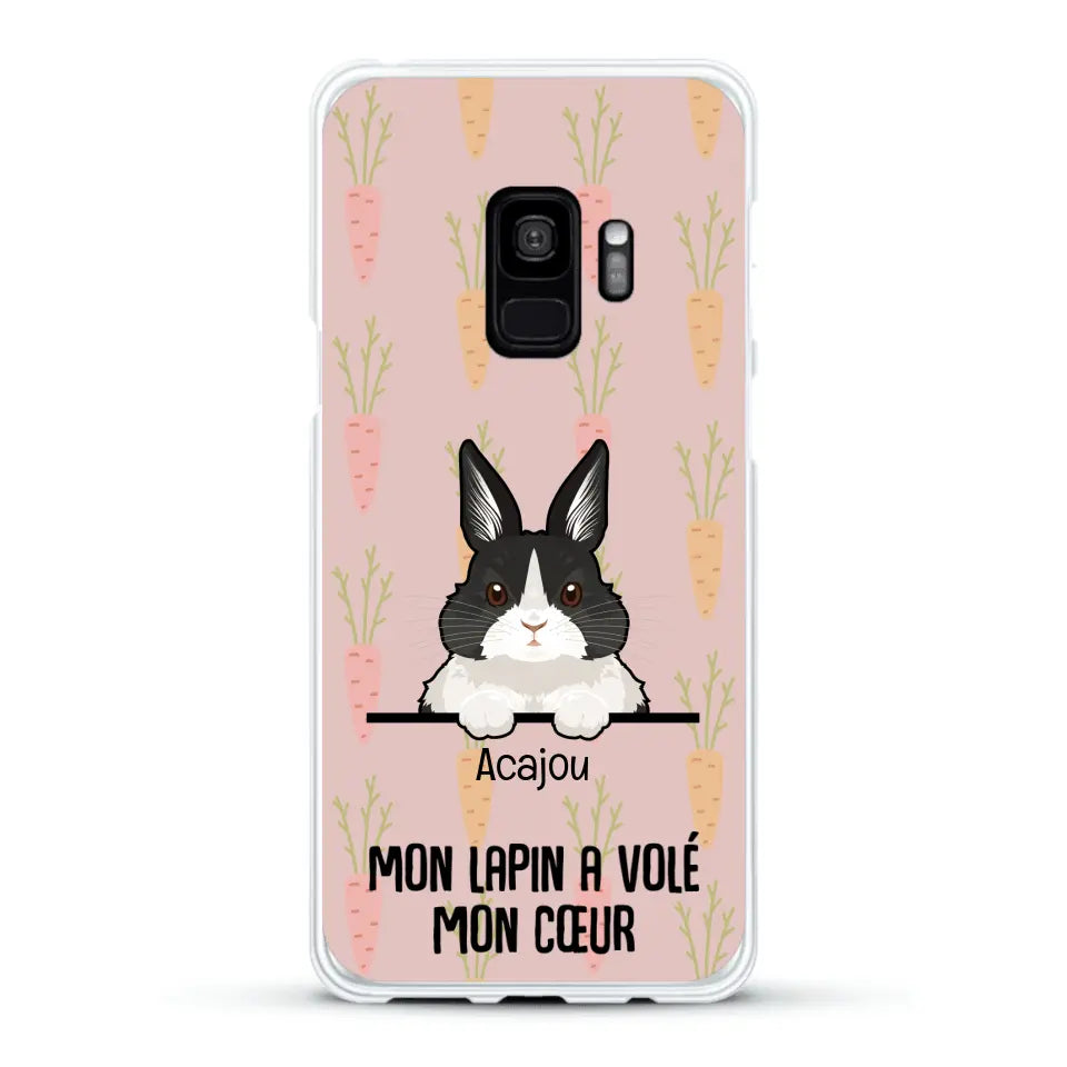 Mon lapin a volé mon cœur - Coque de téléphone personnalisée