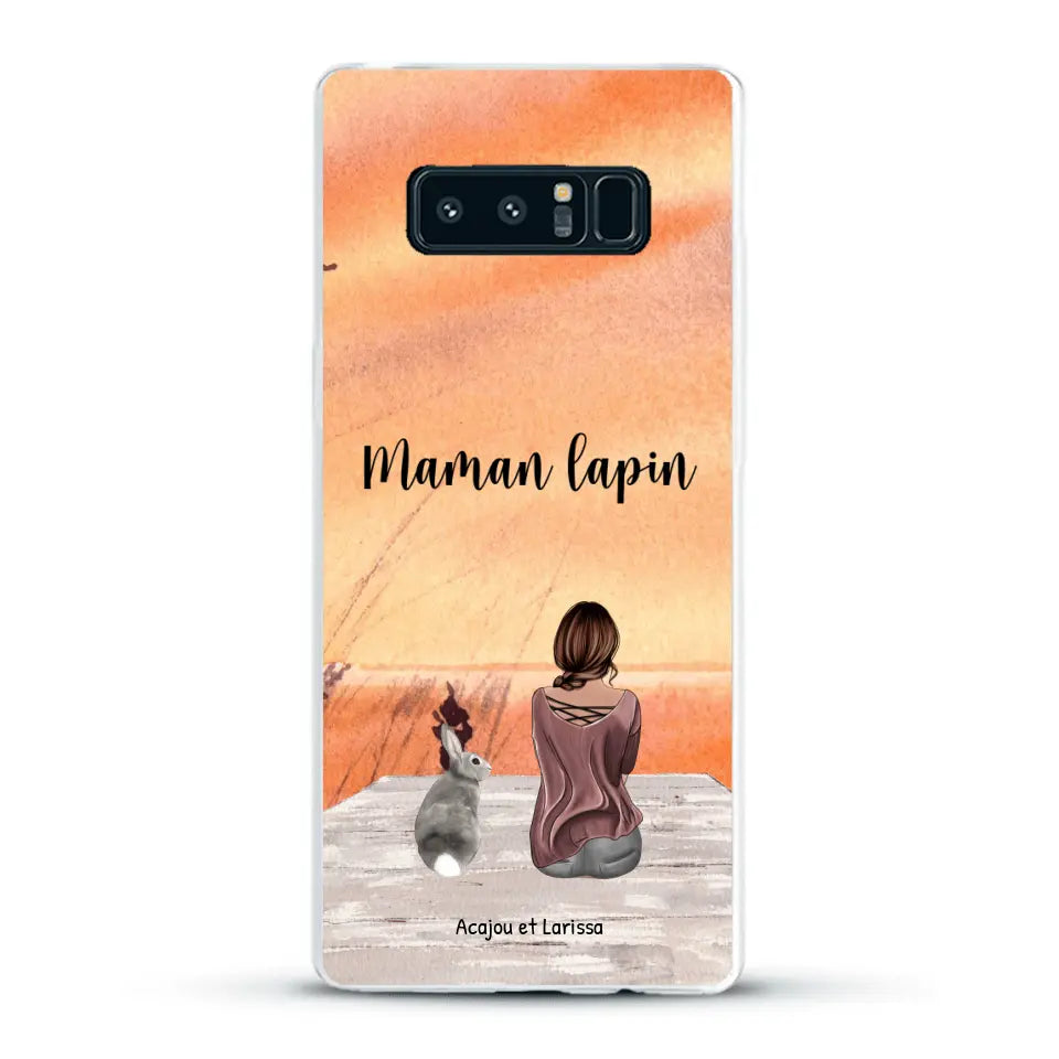 Meilleurs amis avec lapins - Coque de téléphone personnalisée