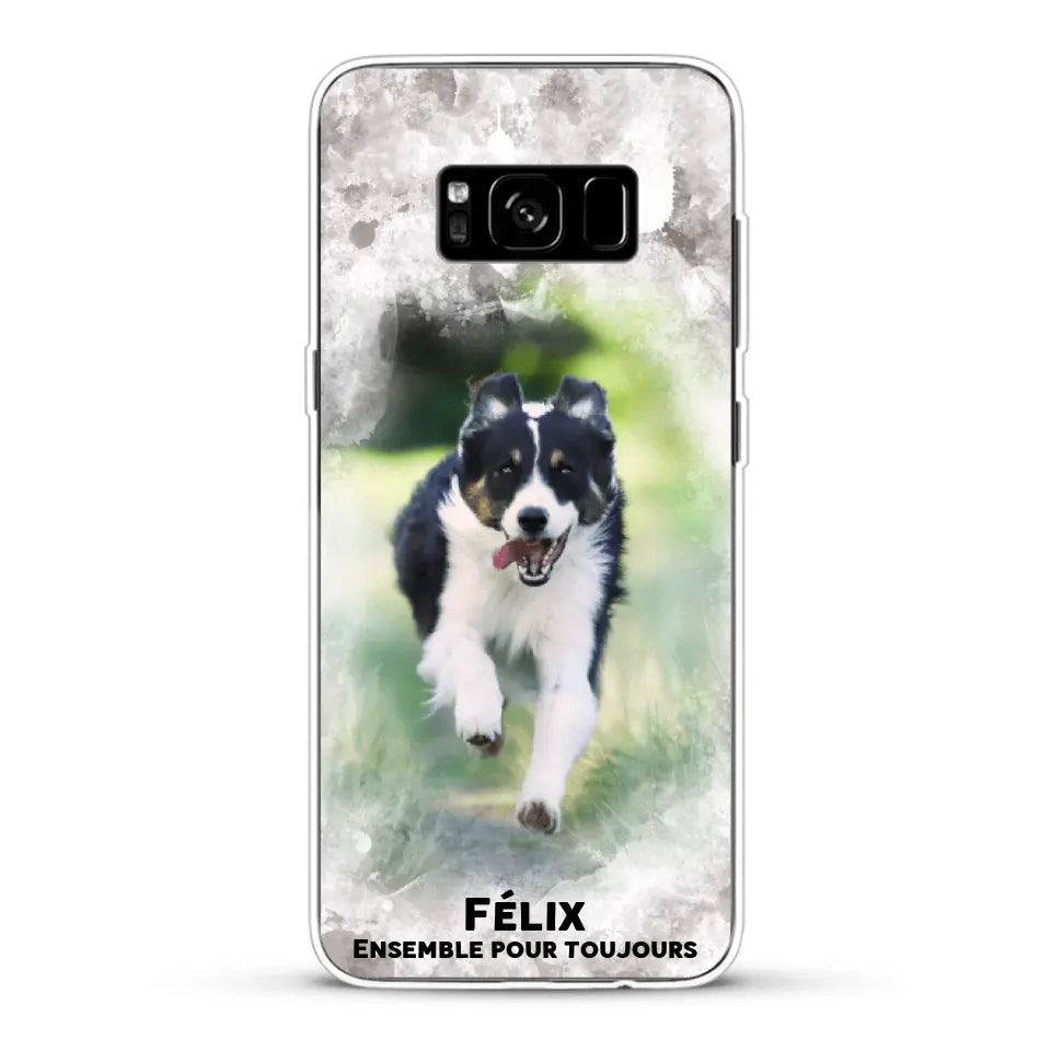 Cadre aquarelle - Coque de téléphone personnalisée